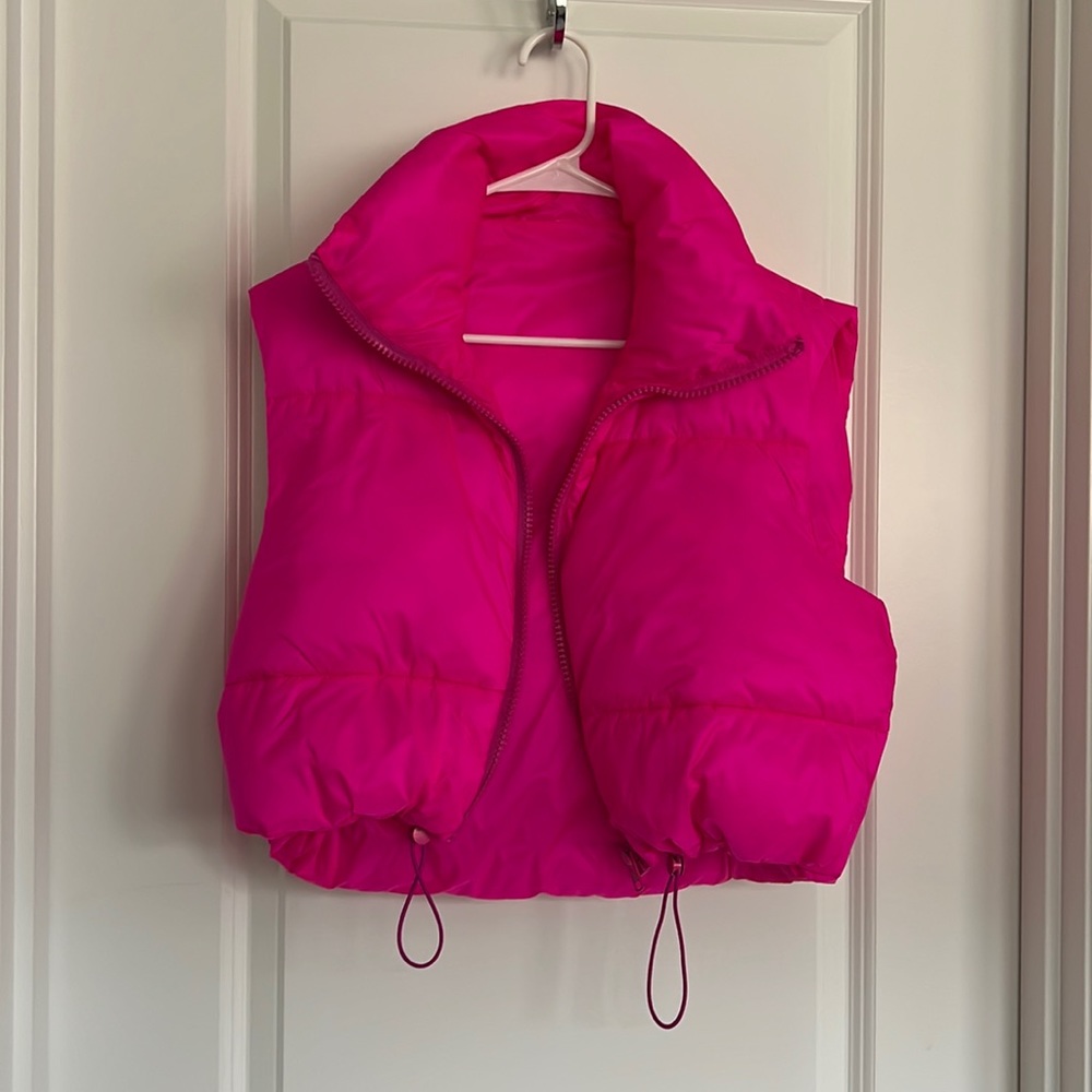 Amazon pink vest!